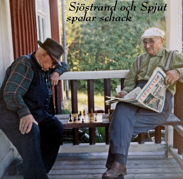 Hjalmar Sjöstrand och David brukade ofta ta ett parti schack.