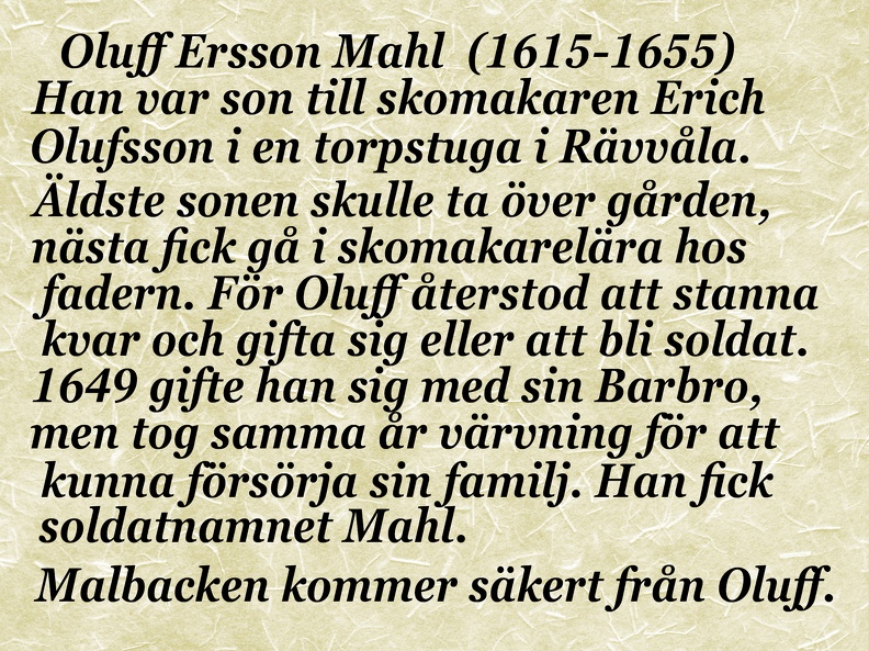 21ga Oluff Ersson Mahl